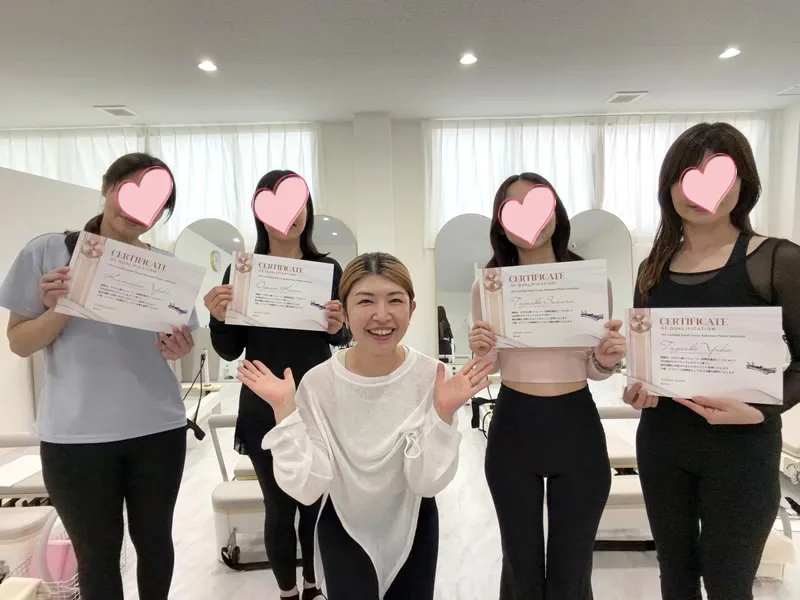 5pilatesリフォーマー養成コースⅠ期受講生